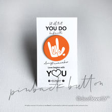 deafloveILY Logo Buttons (1.25") : 15 Colors to Choose From!