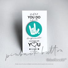 deafloveILY Logo Buttons (1.25") : 15 Colors to Choose From!