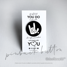 deafloveILY Logo Buttons (1.25") : 15 Colors to Choose From!