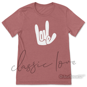 Classic LOVE/ILY T-Shirt :: Assorted Colors