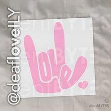 LOVE / ILY Vinyl Stickers - 16 Colors!