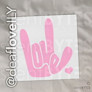 LOVE / ILY Vinyl Stickers - 16 Colors!