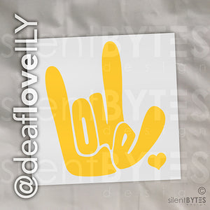 LOVE / ILY Vinyl Stickers - 16 Colors!