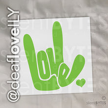 Mini LOVE / ILY Vinyl Stickers - 16 Colors!