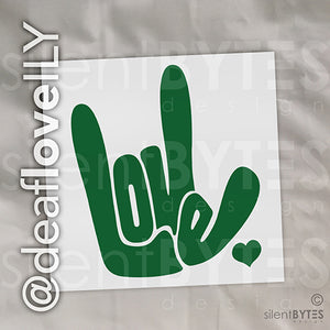 LOVE / ILY Vinyl Stickers - 16 Colors!
