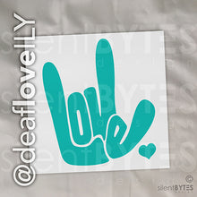 LOVE / ILY Vinyl Stickers - 16 Colors!