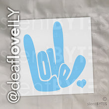 Mini LOVE / ILY Vinyl Stickers - 16 Colors!