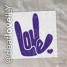 Mini LOVE / ILY Vinyl Stickers - 16 Colors!