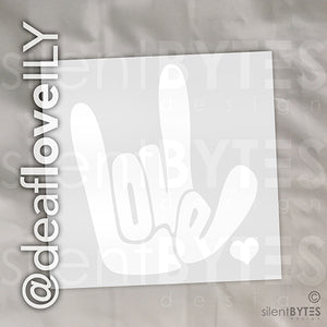 LOVE / ILY Vinyl Stickers - 16 Colors!