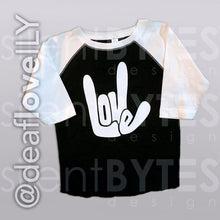 LOVE/ILY Baseball Shirt (Toddler) ::