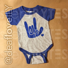 LOVE/ILY Baseball Jersey Bodysuit (Baby) : Various Colors