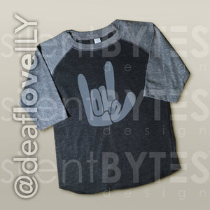 LOVE/ILY Baseball Shirt (Toddler) ::
