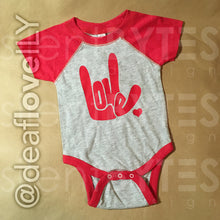 LOVE/ILY Baseball Jersey Bodysuit (Baby) : Various Colors