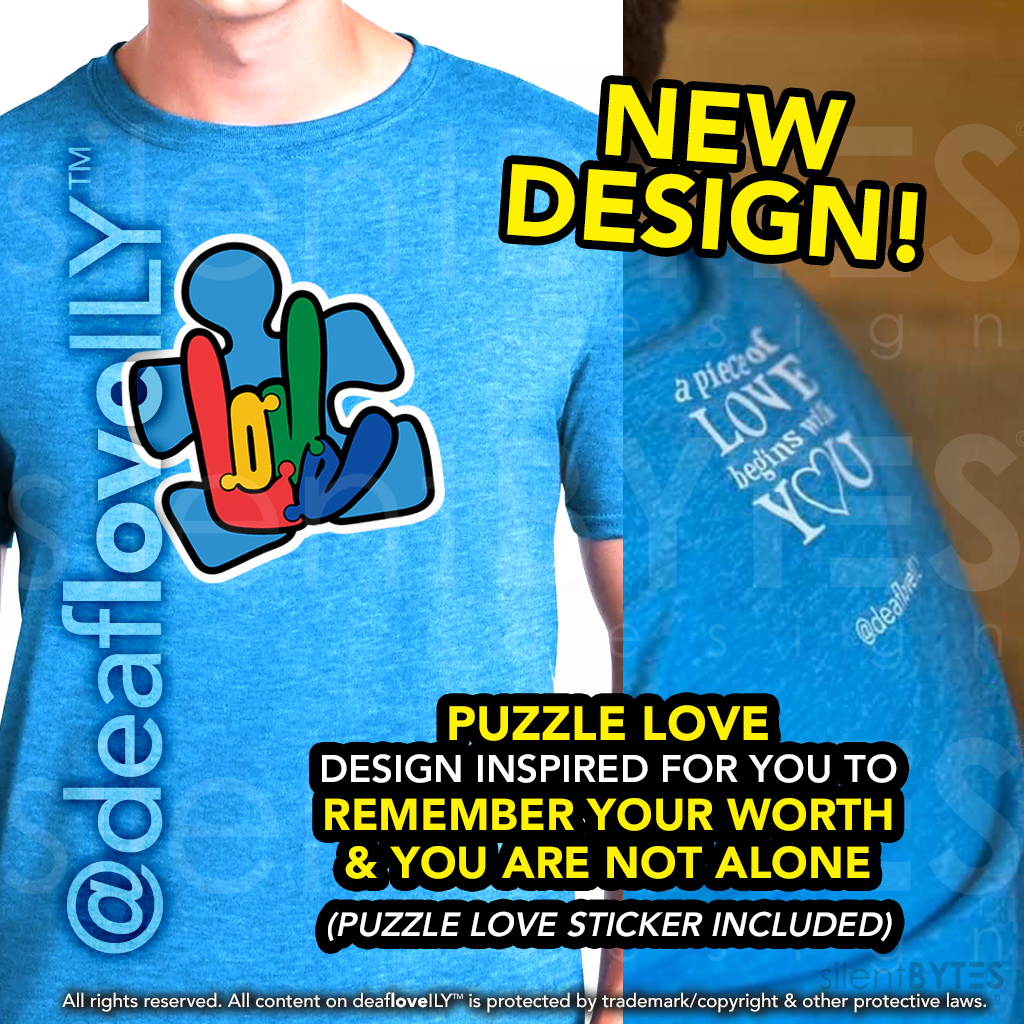NEW DESIGN! Puzzle LOVE Awareness T-Shirt - Adult & Youth Sizes!
